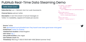 Preview of Real-Time Data Streaming Demo demo