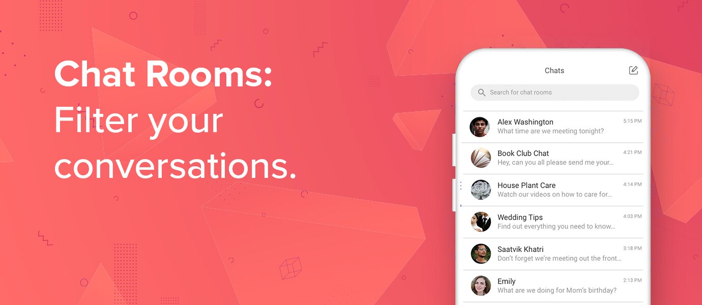 Chat Rooms allow you to filter conversations in your game)