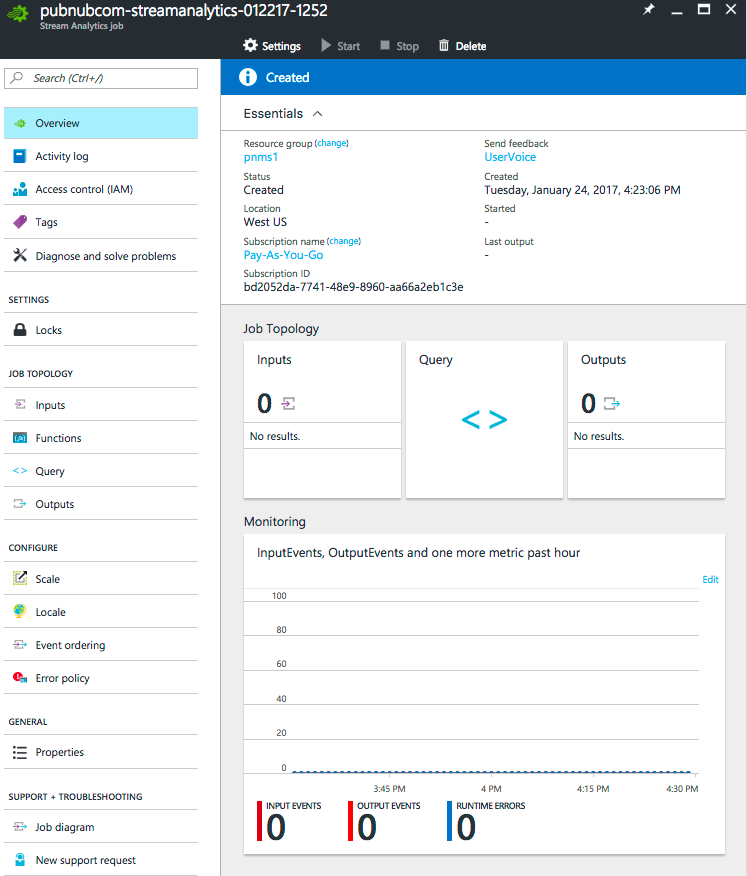 PubNub Azure Event Hubs Demo