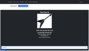Preview of Real-Time Auction Demo demo