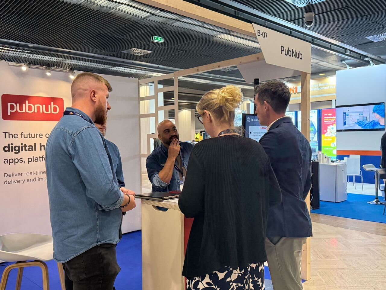 PubNub HIMSS 25 Europe Booth