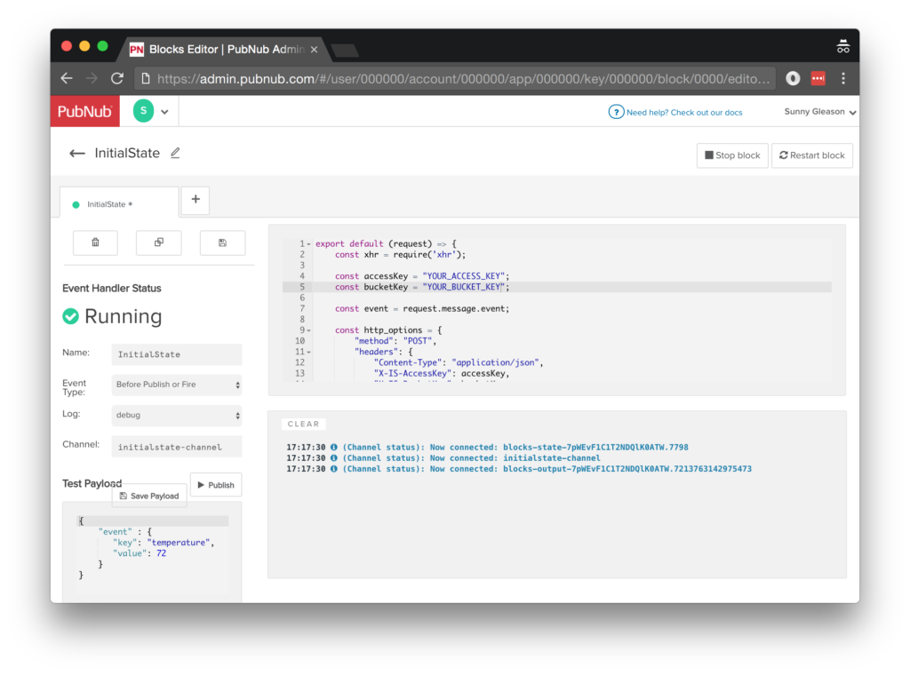 Real-time Dash: Monitoring IoT Data Initial State