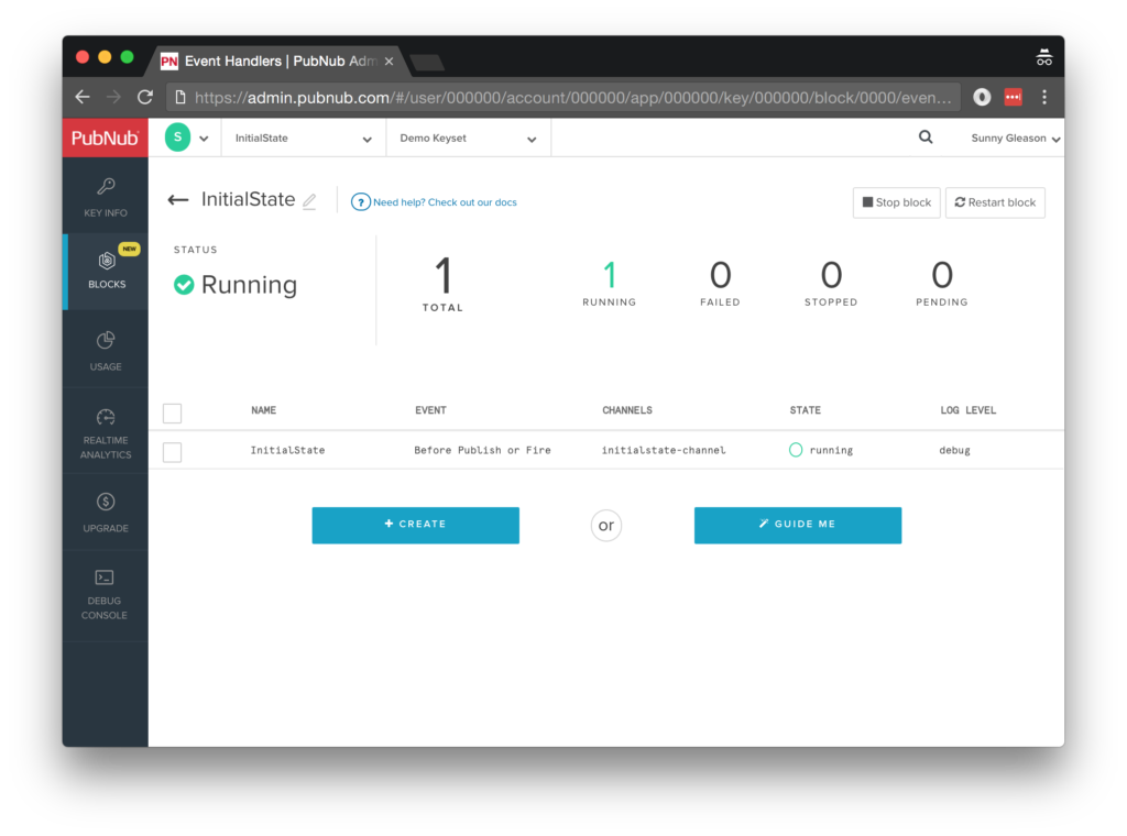 Real-time Dash: Monitoring IoT Data Initial State